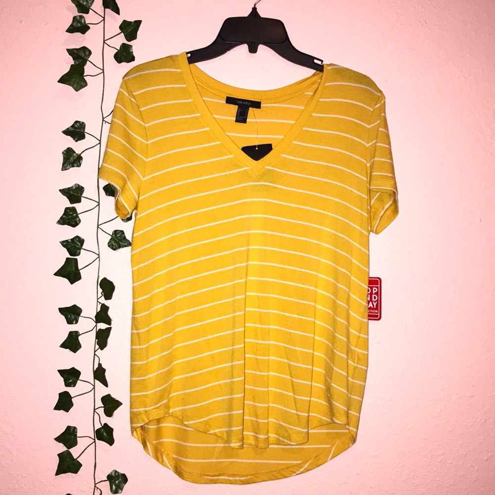 Striped basic t